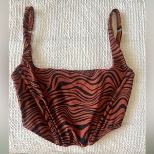 Tiger print corset - size M